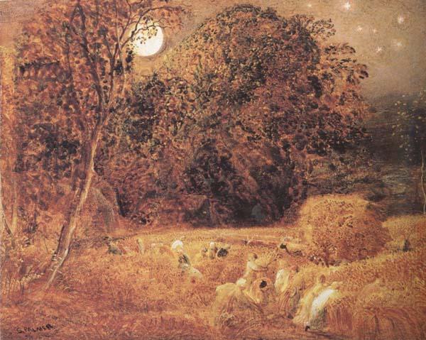 Samuel Palmer The Harvest Moon Spain oil painting art
